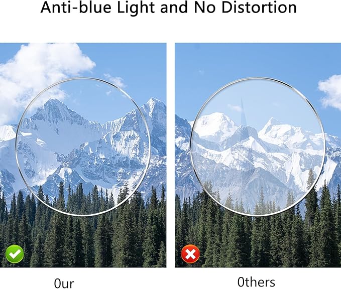 Photochromic Blue Light Glasses UV Protection Computer Gaming Blue Light Screen Blocker Anti Glare Eye Protection Metal Eyewear for Men Women