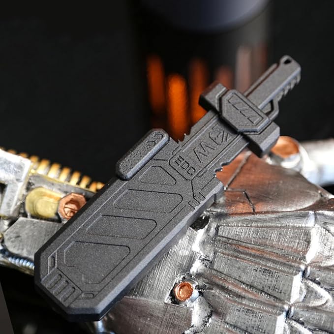 Sky-Breaker Sword Fidget Slider, Metal Fidget Sword EDC Fidget Toys for Adults, Portable Stress Relief Toy for Keep Focus & Anxiety Relief, ADHD Tools Gadgets for Men (Frosted Black)