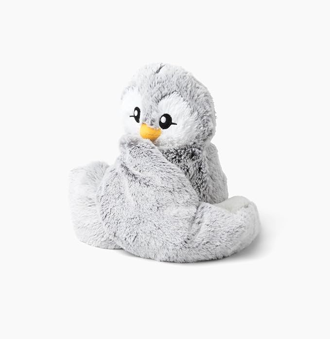 Hugarounds Pax The Penguin 2.5 lb Microwaveable & Freezable Weighted Plush Neck & Shoulder Wrap | Soothing, Comforting Hugs for Self-Care & Relaxation | Unscented for Ages 2+