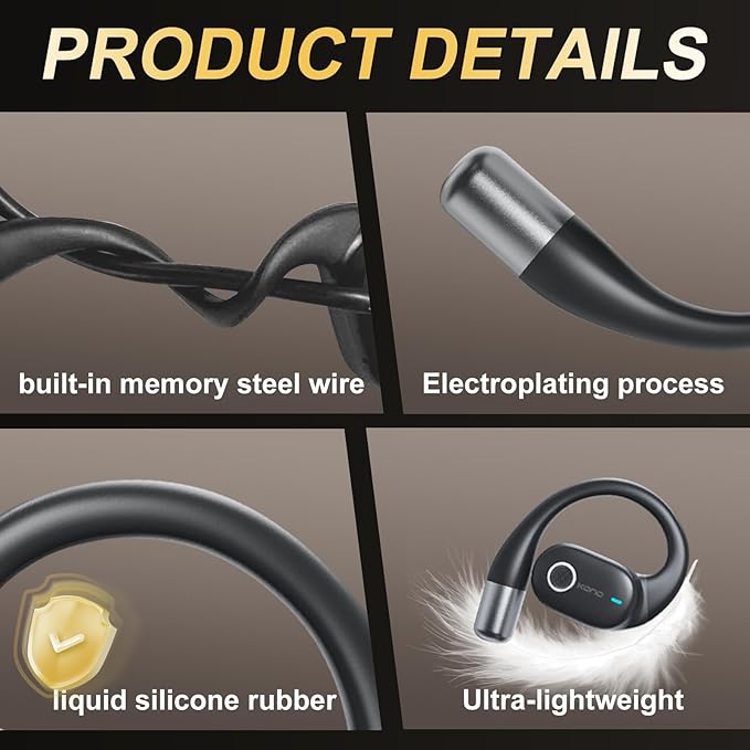 AI Translation Earbuds Real Time,164 Language Translator EarBuds with LED,Wireless Earphones Bluetooth Headphones, Audifonos Traductores de Inglés Español, Translating Device for Business Travel Study