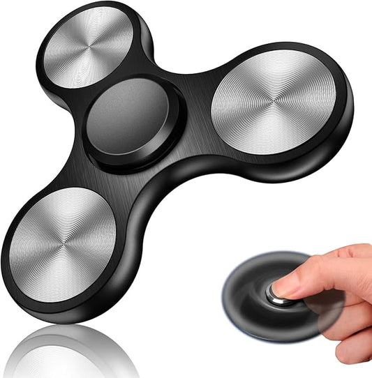 Fidget Spinners Toy, 3-8 Min Spins Time Stainless Steel Bearing Metal Fidget Spinner, EDC ADHD Stress Anxiety Relieves Fidgets Finger Toys, Novelty Toy for Kids and Adults