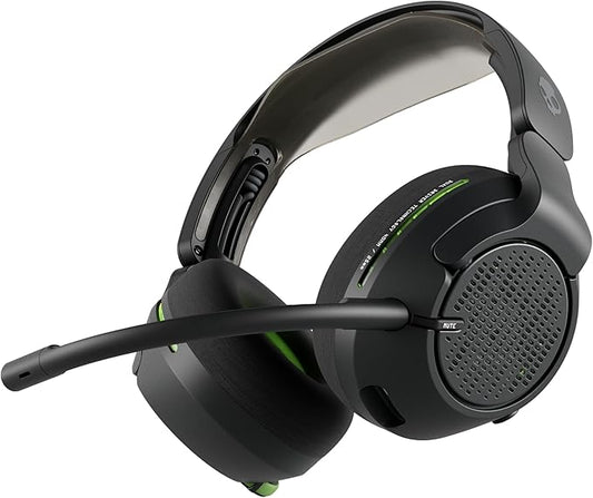 Skullcandy Crusher PLYR 720 Wireless Gaming Headset, Ultimate Immersion and Comfort, THX Spatial Audio, Multi-Sensory Bass, Removable Mic, Xbox, PC, PlayStation, Wireless Transmitter - Digi-Black Xbox