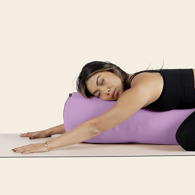Retrospec Retrospec Sequoia Rectangular Yoga Bolster Pillow - Meditation Cushion for Yoga Practices - Includes Machine Washable 100% Cotton Cover & Durable Carry Handle