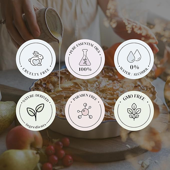 Cozy Apple Essential Oils for Diffusers for Home, Nature-derived Fall Essential Oils, Long-Lasting & Family-Friendly Diffuser Oils Scents, IFRA Certified, Cold Air & Ultrasonic - 4 oz