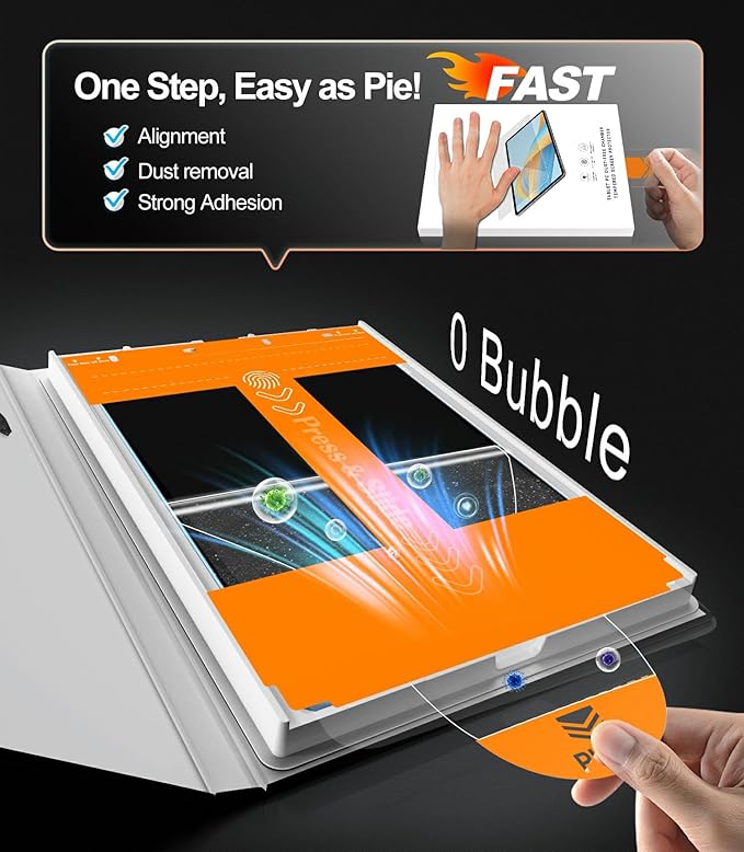 iGluz 2 Pack for iPad Pro 11"(4th 3rd 2nd 1st Gen) iPad Air 10.9"(5th 4th Gen) 9H+ Tempered Glass Screen Protector with Easy-Install Box[12FT Military Grade Shatterproof] HD Clarity,Scratch Resistant