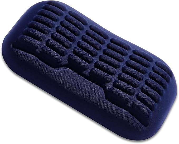 UnivoColors Ergonomic Mouse Wrist Rest,Latest 3.0 Wave Curve Design,High-Resilience Memory Foam Non-Slip Base,Reduces Wrist Fatigue,Ideal for Office Gaming & Long Hours of Use(Navy)