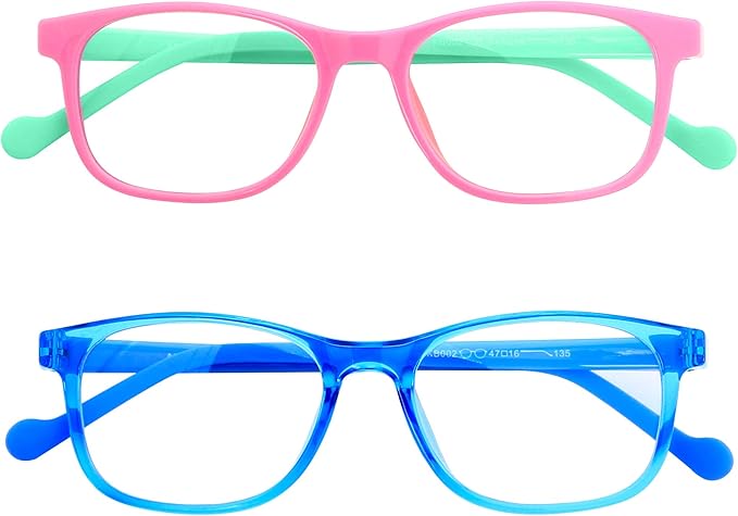 ANDWOOD Blue Light Glasses Kids Girls Boys Computer Gaming Anti Blue Ray Polarized sunglasses Age3-12