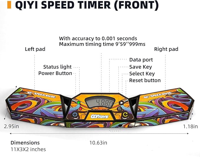 Professional Speed Cube Timer,Touch Control Timer with Display,Cube Race Stack Competition a Great Gift for Boys and Girls
