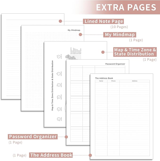 AHGXG 2026 Planner, Weekly and Monthly Planner 2026-2027, Large A4 8.5"x11", Calendar 15-Months Jan 2026 - Mar 2027, Vegan Leather SoftCover, Inner Pocket, Rose Gold