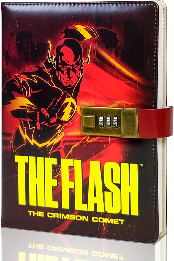 Superhero Diary with Lock for Boys – Comic-Inspired PU Leather Notebook Journal with Lock 228 Pages – Locked Diary Planner Organizer for Boys, Girls, Teens, Fans, School or Gift Use