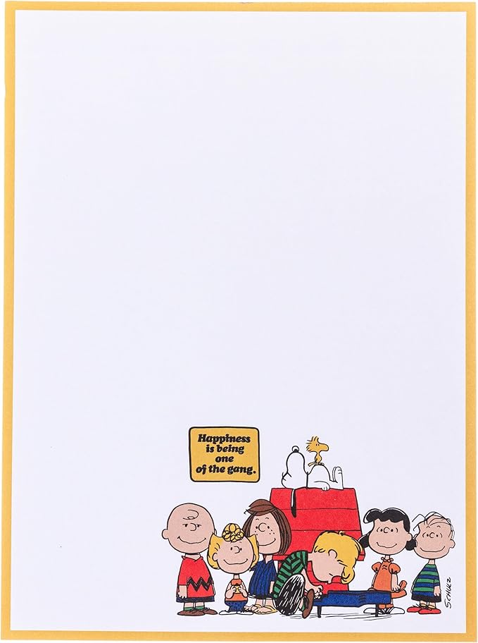 Graphique Peanuts Assorted Notepads, Set of 3 Memo Pads, 60 Sheets/Pad