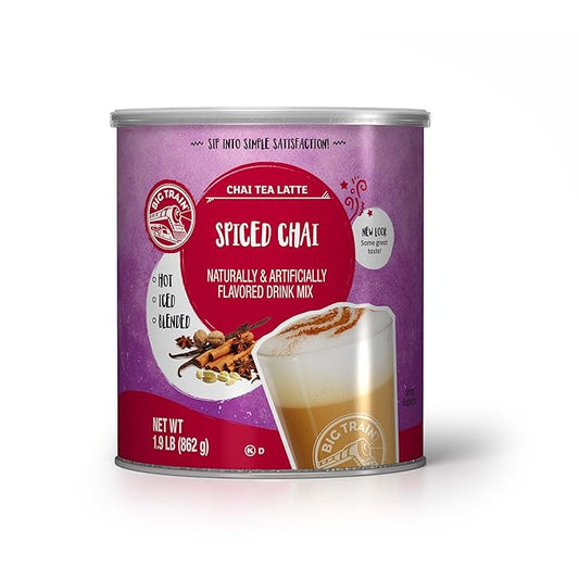 Big Train Spiced Chai Tea Latte Beverage Mix, 1.9 Pound (Pack of 1)