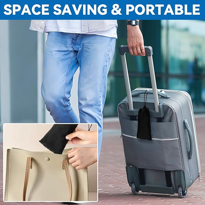 Foot Hammock for Plane Travel - 2 Pack Airplane Foot Hammock, Portable Foot Rest Leg Hammock for Airplane Travel, Adjustable Plane Footrest Foot Sling, Air Essentials for Long Flight