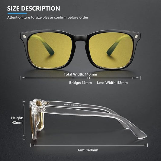 livho High Tech Blue Light Glasses - Advanced up to 99% Blue Light Blocking Computer Glasses - Screen Fatigue & UV Protection