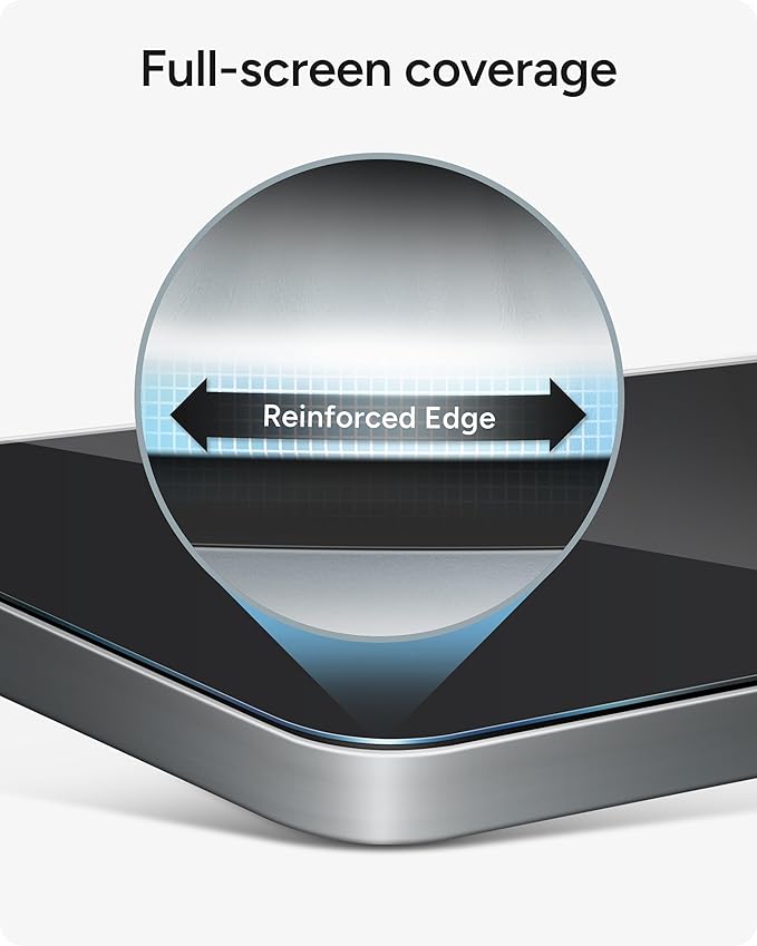 ZAGG XTR4 Screen Protector for iPhone 16/15-11x Stronger Tempered Glass, Blue Light Filtration, Anti-Reflective Technology, Graphene Reinforced, InvisibleShield, Easy Dust-Free Installation