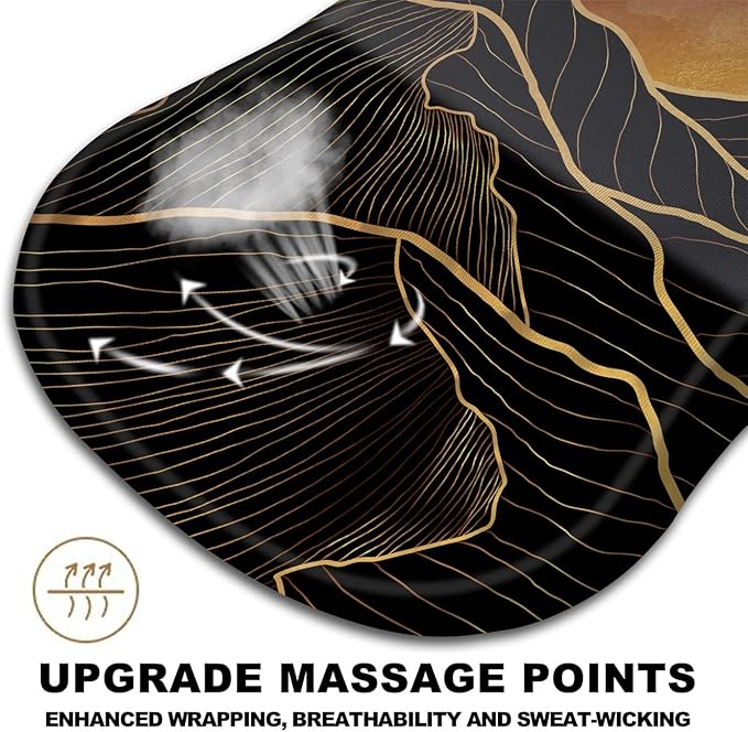 Mouse Pad Wrist Support, Ergonomic Mouse Pad with Massage Dot, Comfortable Computer Mouse Pad for Laptop, Wrist Rest Pain Relief Mousepad with Non-Slip PU Base for Office & Home, 12 x 8 in