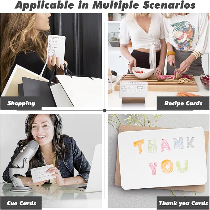 Dotted Index Cards, 3x5 in, 180 Pcs, Thick Heavyweight 350gsm Cards, To Do List, Checklist, Planner, Note, Record, Recipe, Shopping, Idea, Strategy cards