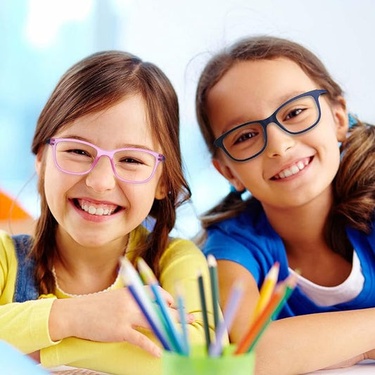 ZENOTTIC Kids Blue Light Blocking Glasses Anti Glare Lens Lightweight Frame Computer Eyeglasses for Boys and Girls