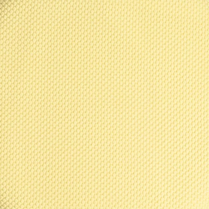 Sweet Home Collection Chair Cushion Memory Foam Pads Honeycomb Pattern Slip Non Skid Rubber Back Rounded Square 16" x 16" Seat Cover, 6 Pack, Yellow