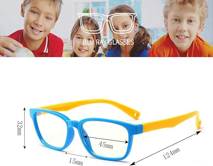 Anti Blue Light Glasses for Kids Computer Glasses, Video Gaming Glasses for Children