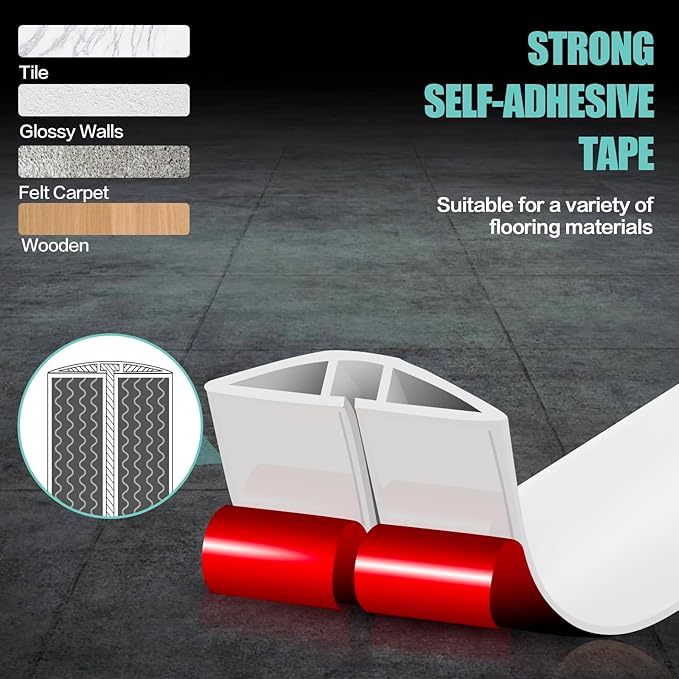 Floor Cord Cover Self Adhesive Cord Hider,3.3FT Cable Management, Extension Strip Protector for Wires, Prevent Cable Trips for Offices, Gyms, Exhibitions Cavity:0.39"(W) x 0.27"(H) White