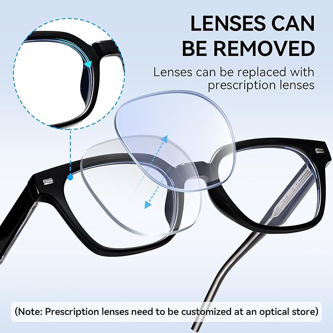 Dollger Blue Light Glasses for Men Women Blue Light Blocking Computer Screen Glasses Men Clear Frames Eyeglasses