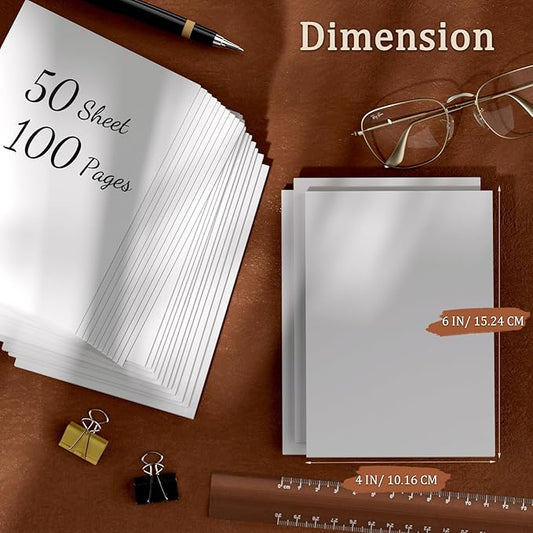 Notepads 4x6, 24 Pack Small Note Pads, Server Note Pads, Scratch Pads 4x6, White Memo Pads, 4x6 Small Writing Pads White Paper, 50 Sheets per Blank Mini Notepads 4x6 Scratch Paper for School Supplies