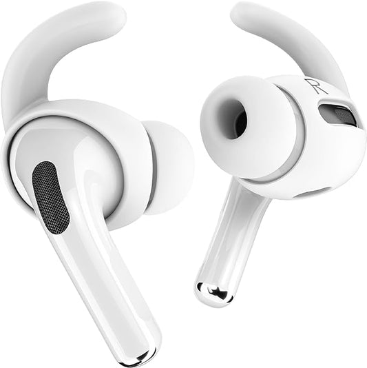 Proof Labs 3 Pairs for AirPods Pro 1st Gen Ear Hooks Covers [Added Storage Pouch] Accessories Compatible with Apple AirPods Pro Generation 1 (White)