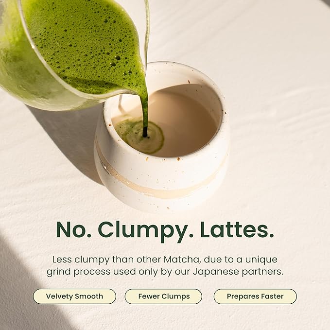 Crafti Ceremonial Grade Matcha Powder (Organic) - Unsweetened Authentic Japanese Daily Matcha Green Tea Powder from Uji, Kyoto for Barista-Grade Lattes (30g / 1oz)