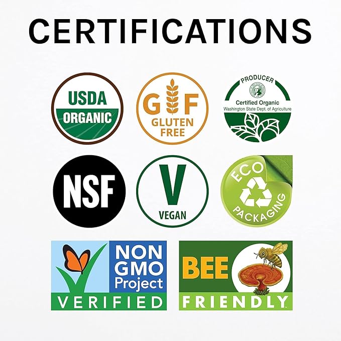 Host Defense Stamets 7 Mushroom Powder - 7 Species Blend - Mushroom Supplement for Immune Support with Royal Sun Blazei, Cordyceps, Reishi, Maitake, Lion's Mane, Chaga & Mesima - 3.5 oz (66 Servings)*