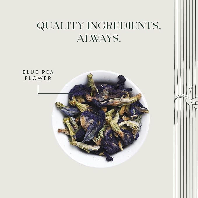 Luxmi Estates - Butterfly Pea Flower Tea - Loose Leaf - 25g (12 Cups) | USDA Certified Organic Blue Tea | Caffeine-Free | Single Ingredient