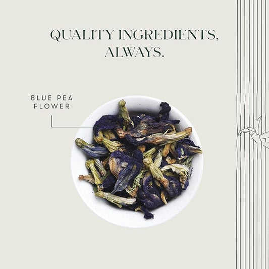 Luxmi Estates - Butterfly Pea Flower Tea - Loose Leaf - 25g (12 Cups) | USDA Certified Organic Blue Tea | Caffeine-Free | Single Ingredient