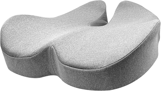 Extra Large Seat Cushion - Memory Foam Office Chair Cushion, Ergonomically Designed for Office & Car Seats, Relieves Pain from Prolonged Sitting & Sciatica
