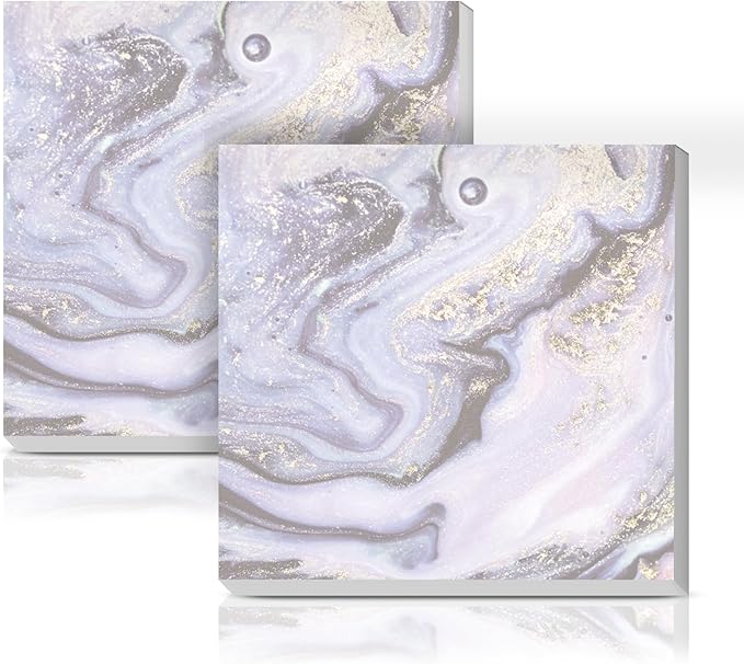 Sticky Notes 3x3 Inches, 2 Pads Cute Colorful Self-Stick Note Pads, Easy to Post for Home, Office and Daily Life Organization Luxury Blue Marble