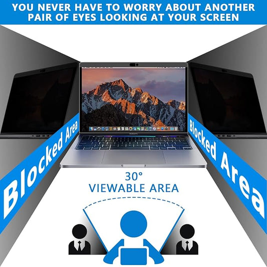 Magnetic Macbook pro 13 inch privacy screen Protector,Removable Privacy Screen Filter for MacBook Air 13 inchs(2016-2022,M1),-Anti-Spy/Anti Fingerprint/Anti Blue Light/Anti-Glare/Bubble Free