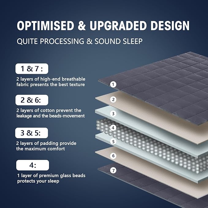 King Size Weighted Blanket for Adults (30 lbs, 80” x 87”, Grey& Black) Cooling Heavy Blanket for Sleeping Perfect for 290-310 lbs, Breathable Blanket for Adults & Couple All Season, Machine Washable