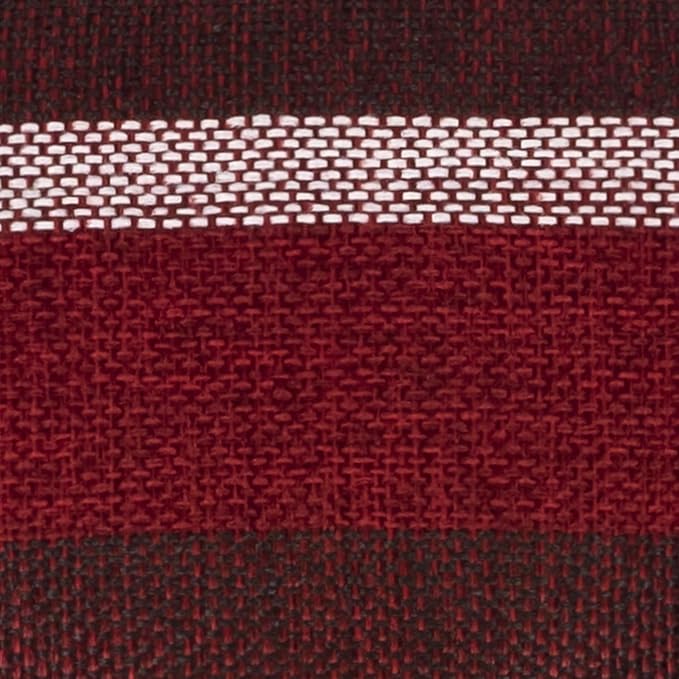 Sweet Home Collection Chair Cushion Memory Foam Pads Tufted Slip Non Skid Rubber Back U-Shaped 17" x 16" Seat Cover, 6 Pack, Bradford Burgundy, (Pack of 2)