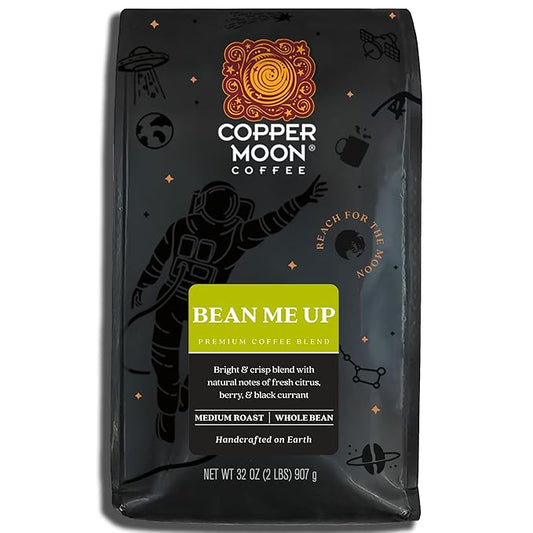 Copper Moon Light Roast Whole Bean Coffee, Bean me Up, 2 Lb