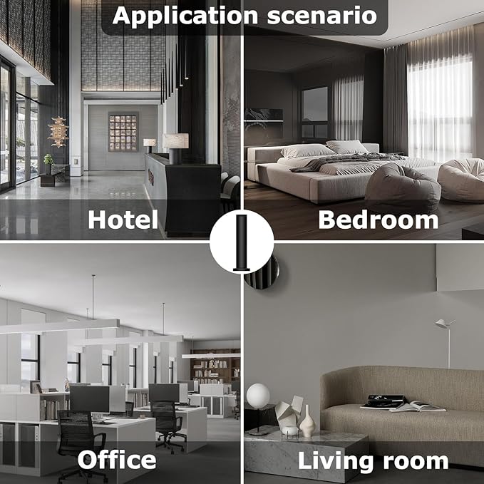 Hotel Scent Diffuser Machine -Cordless Rechargeable Diffuser for Whole House- Scent Air Machine for Home -App Bluetooth Control - Waterless Essential Oil Diffuser for Large Room, Studio Office -Black