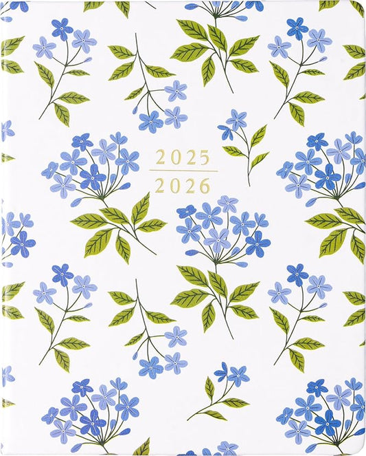 Eccolo 2025-2026 Large Agenda Planner, 18 Month, Yearly, Monthly & Weekly Views, Reminders, Goals Tracker (Flexi-Cover - 8 x 10")