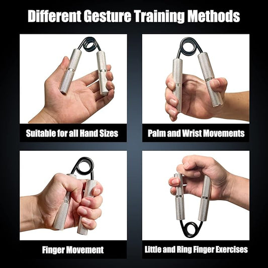 Grip Strength Trainer 4 Pack,50LB-200LB Hand Exerciser Gripper Forearm Finger Strengthener Non-Slip Suitable for Hand Rehabilitation Finger Strength Training, Muscle Building, Home Gym