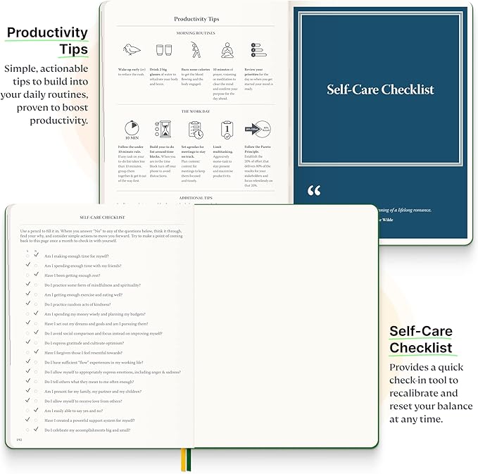 Purpose Planner B5 Undated Monthly Weekly Daily Productivity Journal 2024 Life Health Goal Setting Business Tool for Professionals Moms Academic Student Organizer Notebook (7.5”x9.8” Black Softcover)