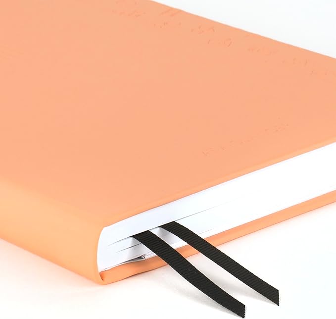 AT-A-GLANCE Foundation Wellness Planner, Undated Weekly & Monthly Tracker, Self-Care Journal for Mental and Physical Health, Hardcover, 5-3/4" x 8-1/4", Peach (FDH-200)