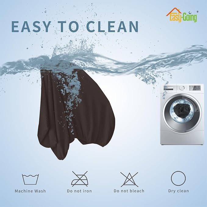 Easy-Going Stretch Sectional Couch Covers 1 Piece Chaise Lounge Slipcover L Shape Separate Cushion Couch Seat Chaise Cover for Both Left/Right Sectional Couch Chocolate