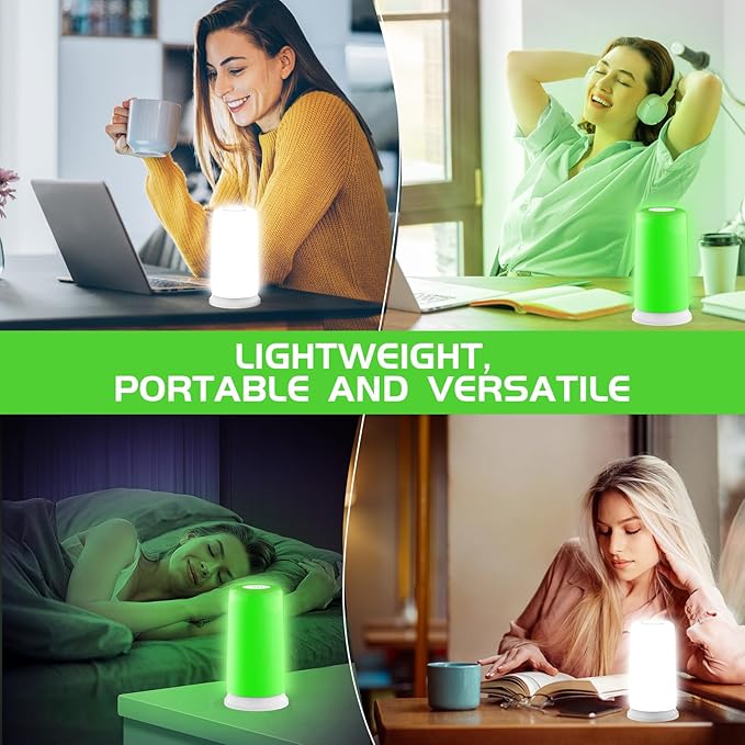 iKeener Green Light Therapy Lamp for Migraines,10000 Lux Mood&Energy Enhancing Light Therapy Lamp for Headaches,Insomnia,Anxiety Relief,Relaxation,Adjustable Warm White&Green Brightness