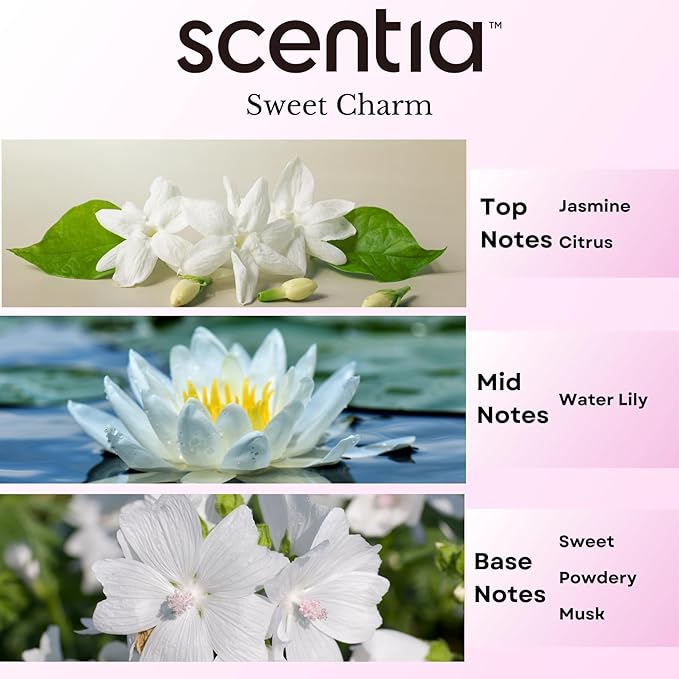 Fragrance Oil Set - Essential Oil Blends for Diffusers, Aromatherapy, Soap & Candle Making, DIY Crafts - Jasmine, Rose, Citrus, Amber, Musk - Valentine's Gift for Her, Couples - 3x20ml (2.03 fl oz)