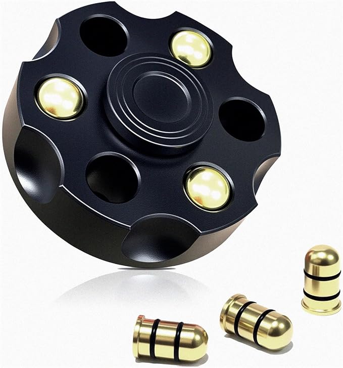 Alloy Metal Fidget Spinners,High-Speed Bearing & Weight Adjustable,Stress Relief Fidget Toys Adults (Black)