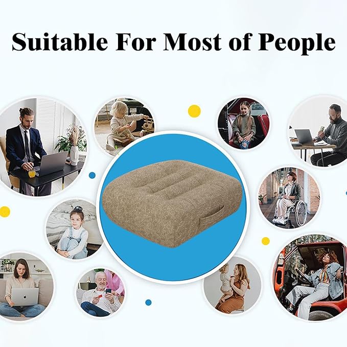 Super Thicken Car Seat Cushion for Adults/Office Chair Cushions/Butt Pillow for Car Long Sitting,Portable Car Seat Pad Fatigue Relief Suitable for Trucks,Cars,Office Chairs,Wheelchairs（Brown）