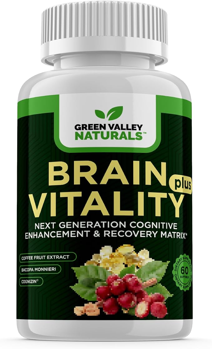 Brain Vitality Plus™ – Advanced Supplement for Memory and Focus a Nootropic for Mental Clarity