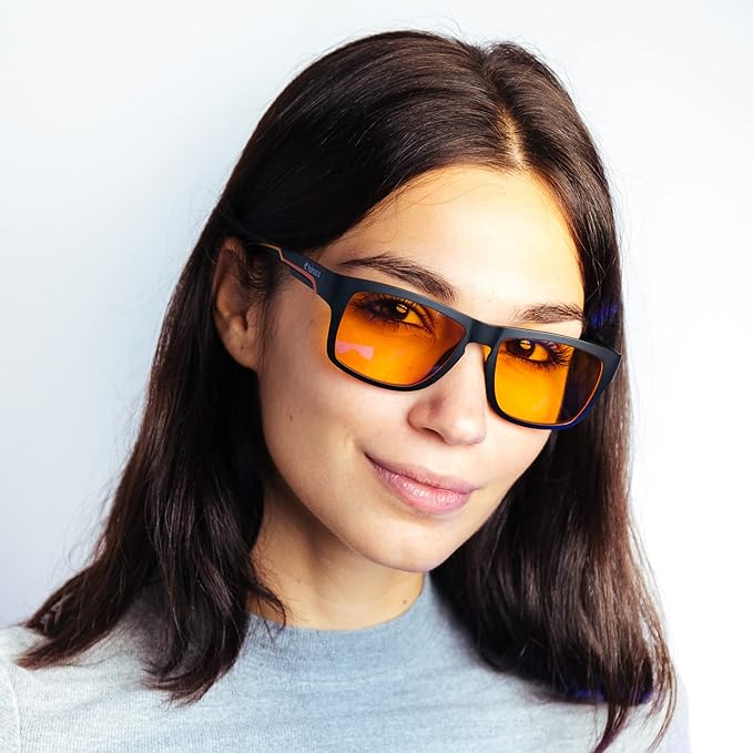 Horus X ® • Kids Blue Light Blocking Glasses | Gaming glasses | Screen Protection for boys and girls | Amber